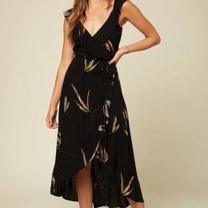**NEW** Midi Dress, O'Neill, XS, Black Floral